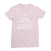 if you keep calm you'll never be a super saiyan Ladies Fitted T-Shirt