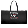 train insaiyan gym training to beat goku or krillin dbz dragon ball z Weekender Totes