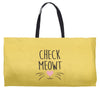 CHECK MEOWT CAT Weekender Totes