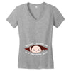 November Peeking Out Asian Baby Boy Women's V-Neck T-Shirt