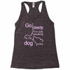 go away i'm only speaking to my dog today Racerback Tank