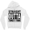 straight outta tomato town Zipper Hoodie