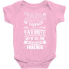 My Papa is Totally My Most Favorite Guy Of All Time Baby Bodysuit