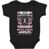 Never Underestimate The Strength Of A Breast Cancer Warrior Baby Bodysuit