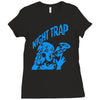 new retro night trap Ladies Fitted T-Shirt