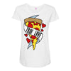 true love pizza 2 Maternity Scoop Neck T-shirt