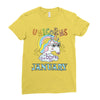 unicorns are born in january cute unicorn Ladies Fitted T-Shirt