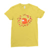 happy space fox   porky roebuck Ladies Fitted T-Shirt