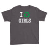 i recycle girls slogan text funny baseball jersey Youth Tee