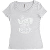 beer does not ask questions Women's Triblend Scoop T-shirt
