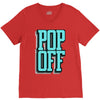 pop off pop up V-Neck Tee