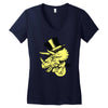 triceratop hat Women's V-Neck T-Shirt