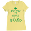 keep calm ireland Ladies Fitted T-Shirt