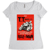 vintage tt race poster, ideal gift or birthday present Women's Triblend Scoop T-shirt