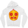 frightened jack o lantern Zipper Hoodie