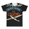 brother  the pilot the myth the legend All Over Men's T-shirt
