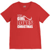 this girl loves christmas V-Neck Tee