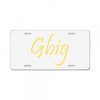 gbig License Plate