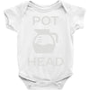 pot head coffee lover Baby Onesie