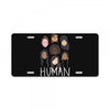 Women's March We are Human License Plate