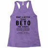 want a better texas black Racerback Tank