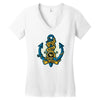 king of pirates anchor Women's V-Neck T-Shirt