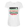 nobody's walking out on this fun old fashioned family christmas we're Maternity Scoop Neck T-shirt