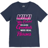 Mimi Was Created Because Need Real Heroes V-Neck Tee