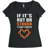 if it's not on strava it didn't happen Women's Triblend Scoop T-shirt