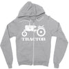 tractor driver for farmer and construction worker Zipper Hoodie