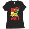 beach party Ladies Fitted T-Shirt