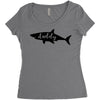 Daddy Shark Women's Triblend Scoop T-shirt