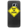 baby on board bumper sticker decal safety cute funny Samsung Galaxy S7 Edge