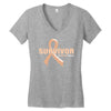 Survivor Of Uterine Cancer Women's V-Neck T-Shirt