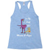 mama &amp; pizza dinasour. Racerback Tank