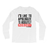 conor mcgregor apologize ufc mma notorious Long Sleeve Shirts