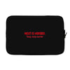 meat is murder Laptop sleeve