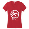 bc mountains british col Women's V-Neck T-Shirt