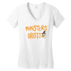 monster ghost Women's V-Neck T-Shirt
