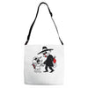 cat vs mouse Adjustable Strap Totes