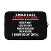 Smartass February Girl Laptop sleeve