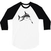 sharks with frickin laser beams t shirt soft funny austin powers tee d 3/4 Sleeve Shirt