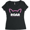 pussy roar - women's march alliance white logo Women's Triblend Scoop T-shirt