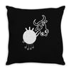 crazy cow Throw Pillow