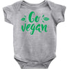 go vegan Baby Bodysuit