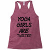 yoga girls are twisted Racerback Tank