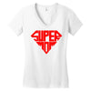 super mom 1 png Women's V-Neck T-Shirt