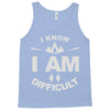 i know i am difficult ski mountain Tank Top