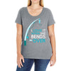 bends over Ladies Curvy T-Shirt