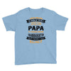 Super Cool Papa Of A Freaking Awesome Granddaughter Youth Tee